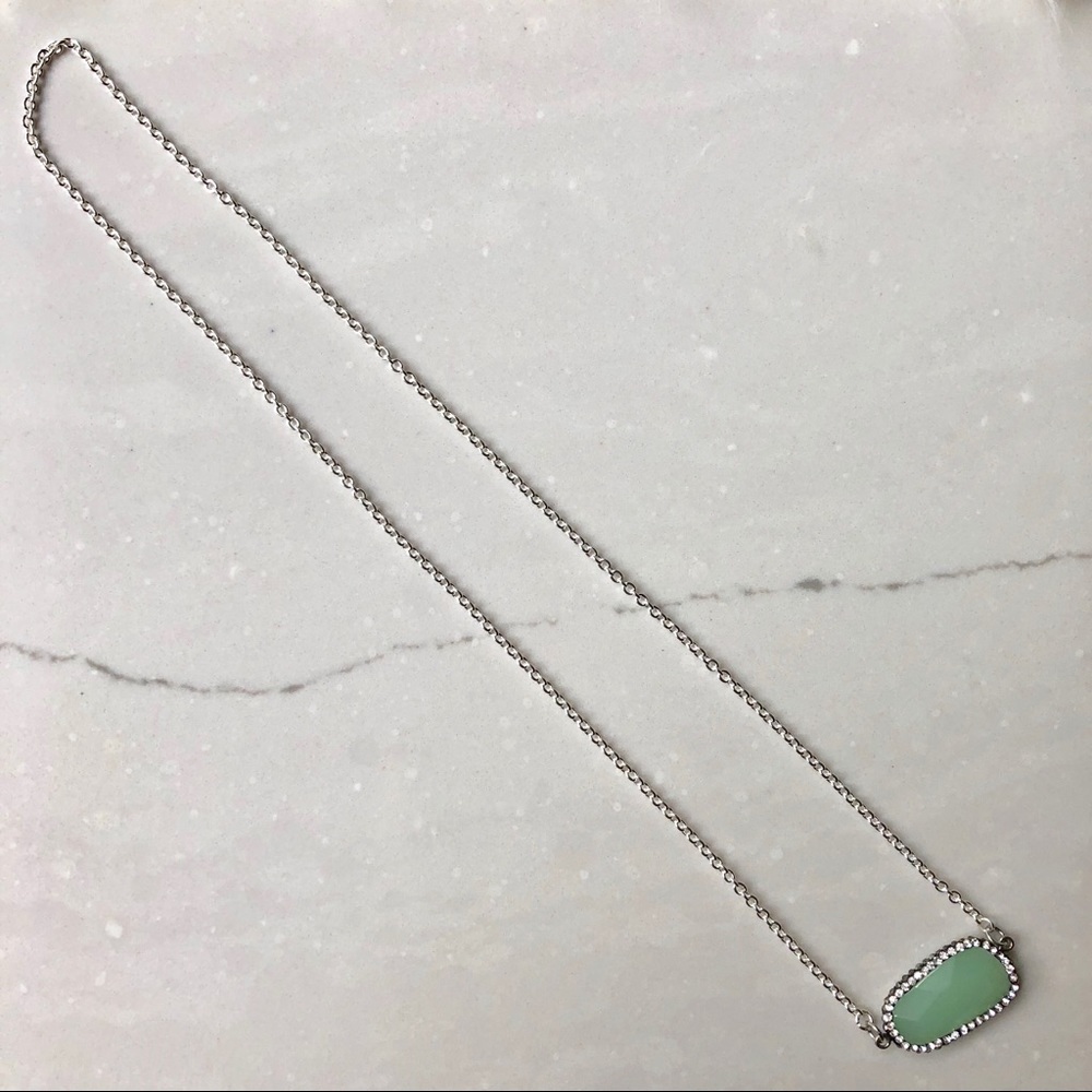 ✨3/$18 Seafoam Blue Stone Neckace - Picture 3 of 4